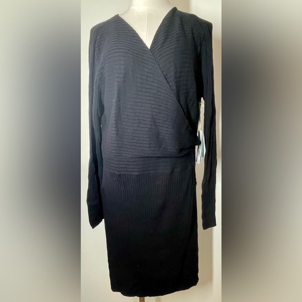 Aventura | Black Knit Sweater Dress | Organic Cotton | Women’s XXL
